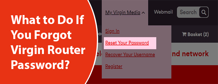 Forgot Virgin Router Password