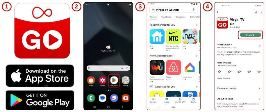 Virgin TV Go App