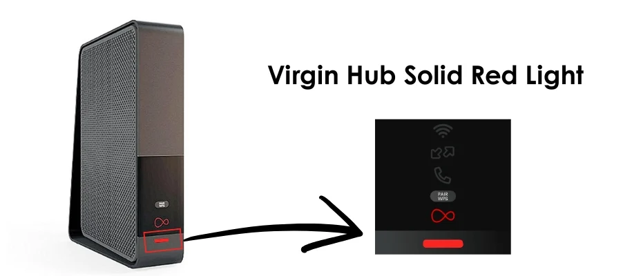 Virgin Hub Solid Red Light