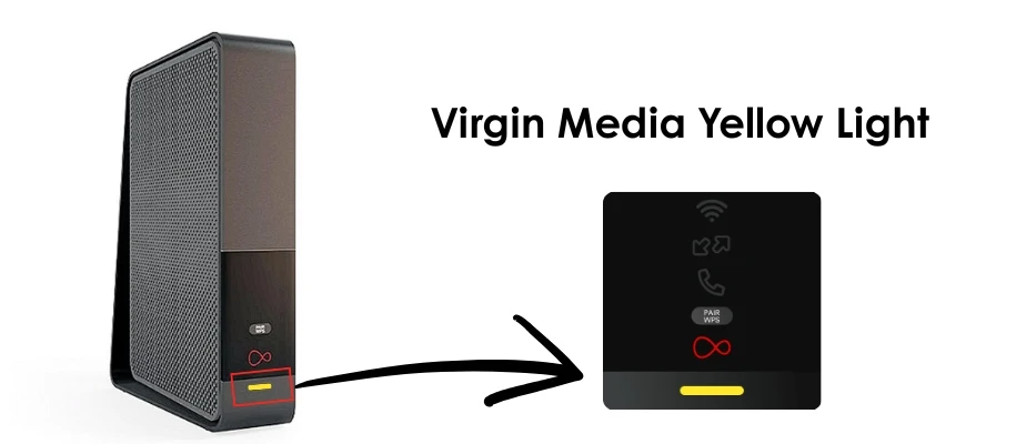 Virgin Media Yellow Light