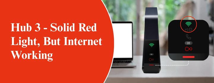 Hub 3 - Solid Red Light, But Internet Working